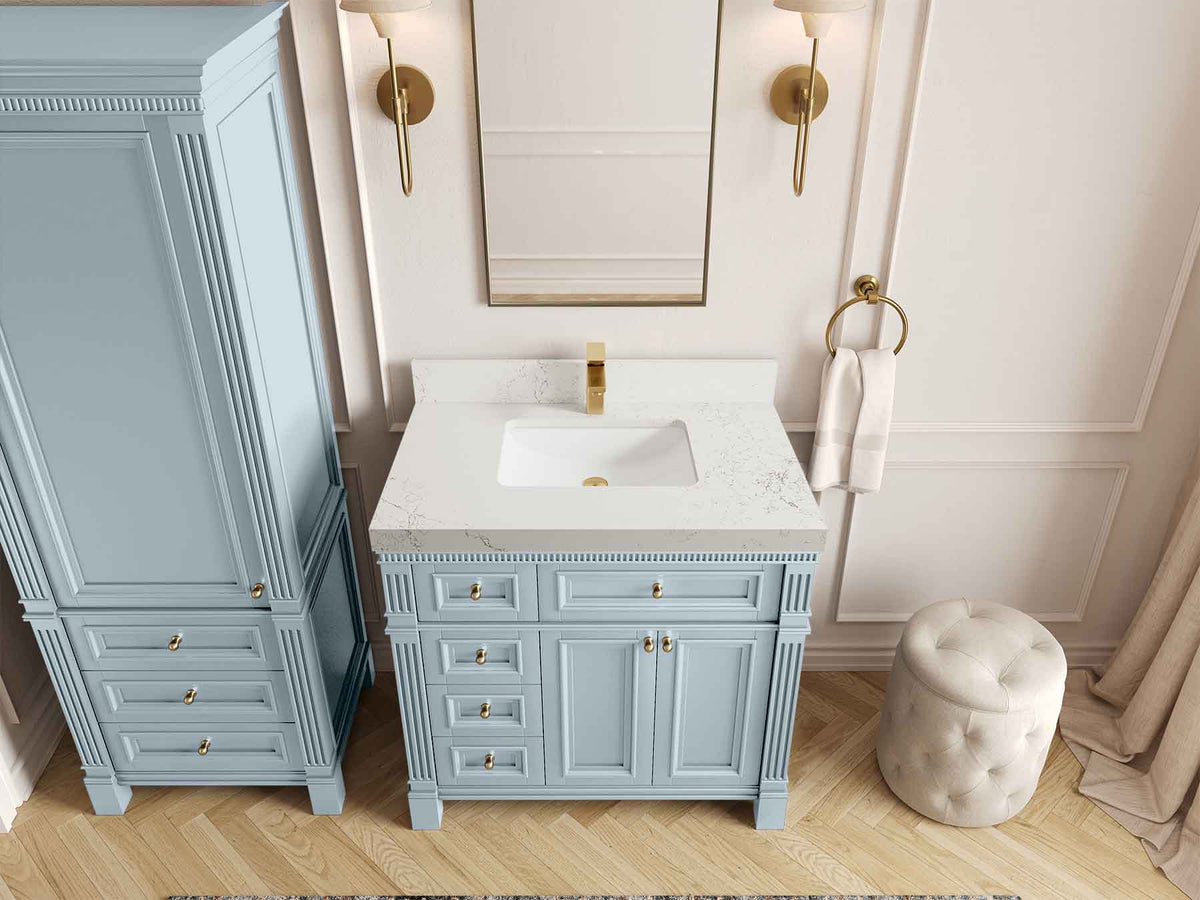 Paris 36 in. W x 22 in. D Center Sink Bathroom Vanity