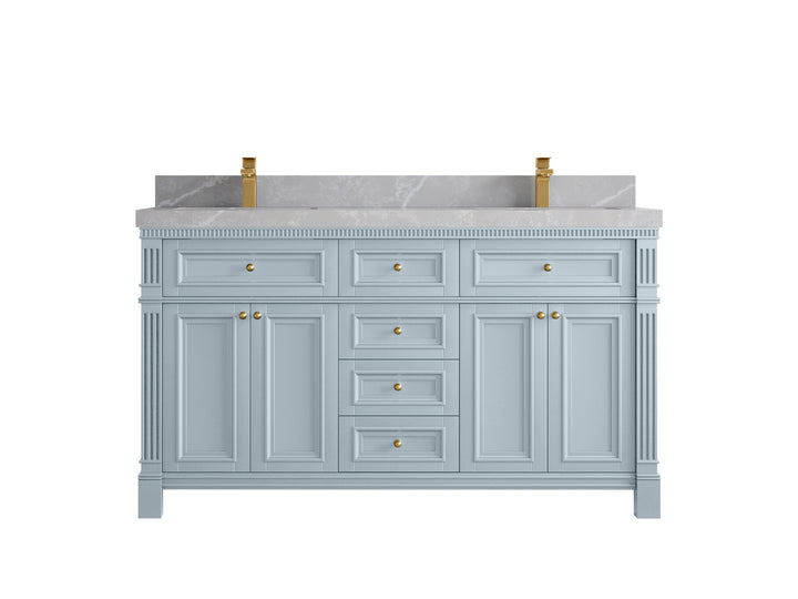 Paris 60 in. W x 22 in. D Double Sink Bathroom Vanity - photo 32