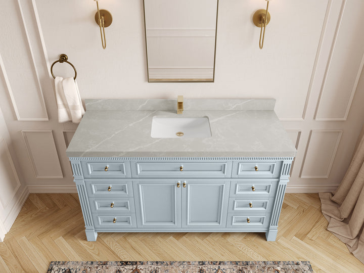 Paris 60 in. W x 22 in. D Single Sink Bathroom Vanity - photo 31