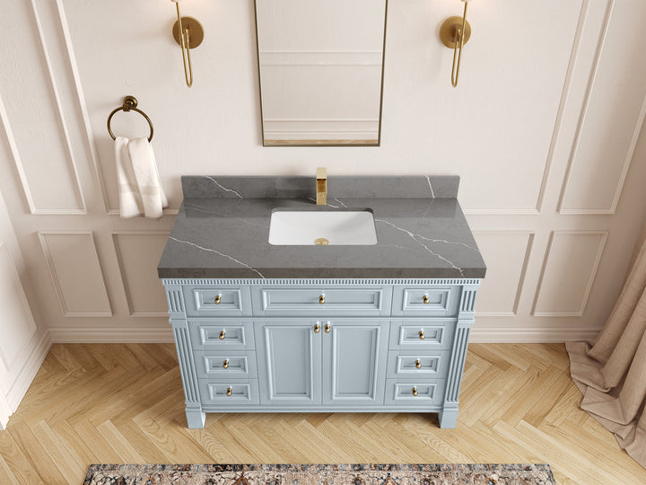 Paris 48 in. W x 22 in. D Single Sink Bathroom Vanity - photo 33
