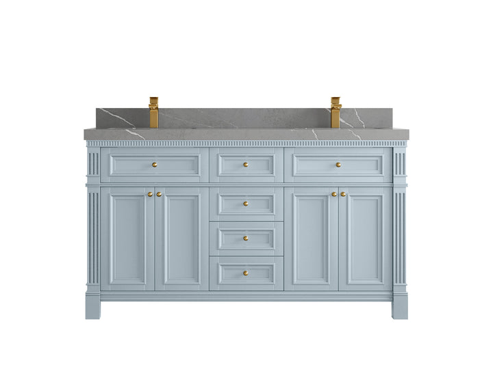 Paris 60 in. W x 22 in. D Double Sink Bathroom Vanity - photo 34
