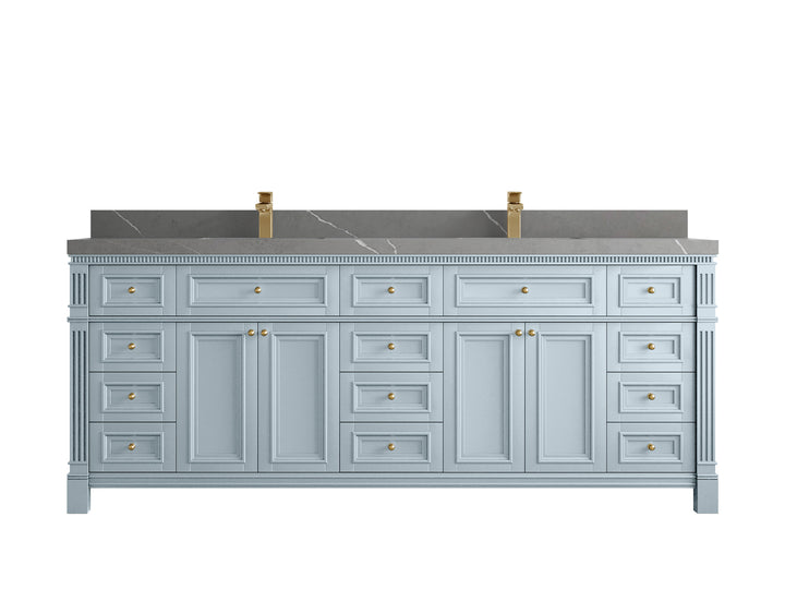 Paris 84 in. W x 22 in. D Double Sink Bathroom Vanity - photo 34