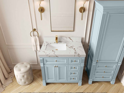 Paris 36 in. W x 22 in. D Left Offset Sink Bathroom Vanity