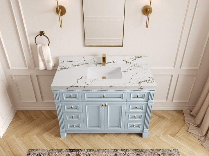 Paris 48 in. W x 22 in. D Single Sink Bathroom Vanity - photo 35