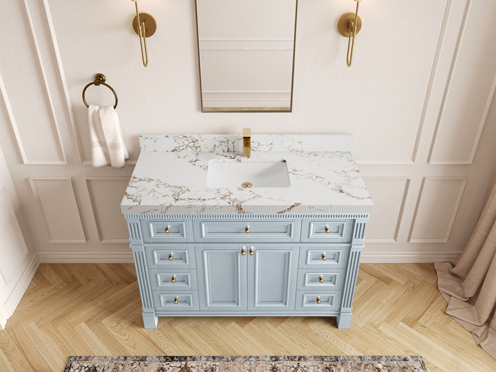 Paris 48 in. W x 22 in. D Single Sink Bathroom Vanity - photo 37