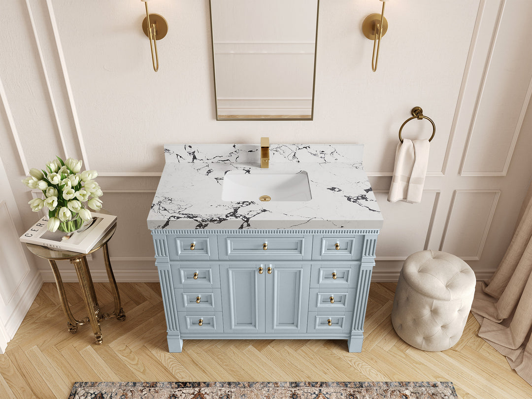 Paris 42 in. W x 22 in. D Single Sink Bathroom Vanity