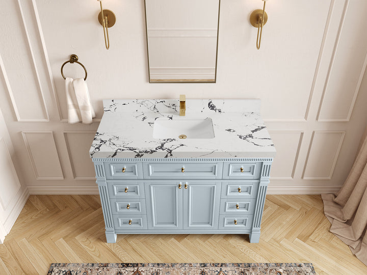 Paris 48 in. W x 22 in. D Single Sink Bathroom Vanity - photo 39