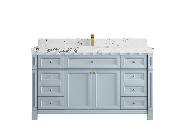 Paris 60 in. W x 22 in. D Single Sink Bathroom Vanity - photo 40