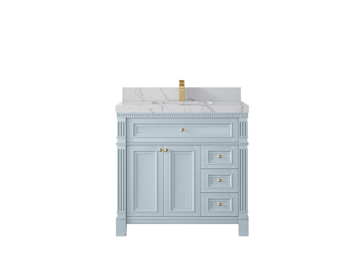 Paris 36 in. W x 22 in. D Center Sink Bathroom Vanity - photo 38
