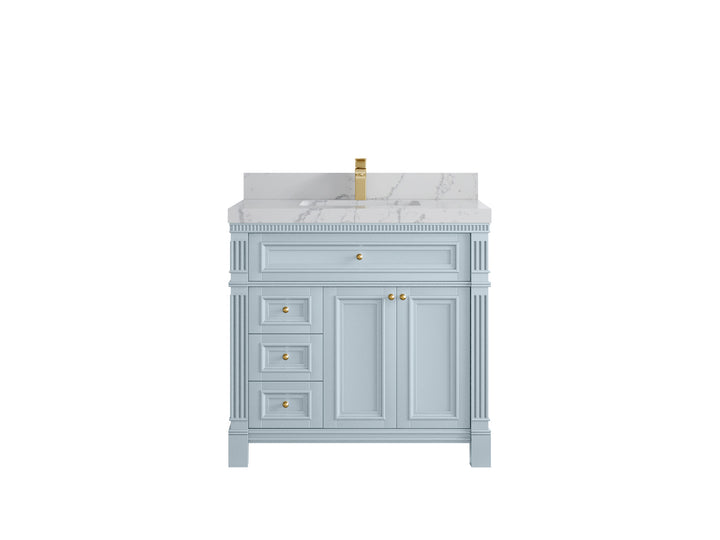 Paris 36 in. W x 22 in. D Center Sink Bathroom Vanity - photo 38