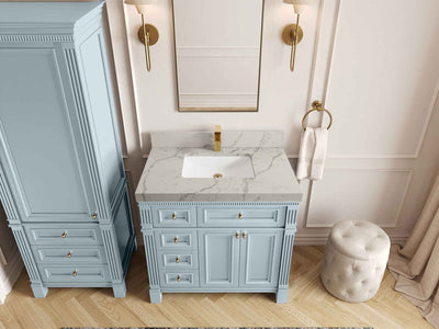 Paris 36 in. W x 22 in. D Center Sink Bathroom Vanity