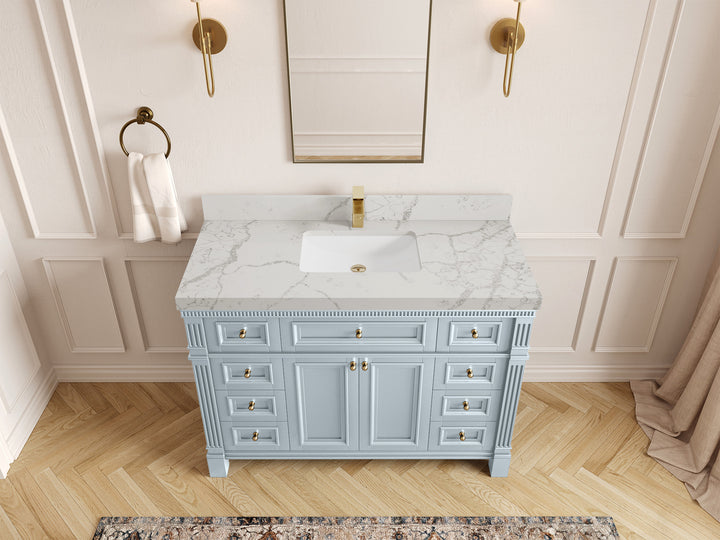 Paris 48 in. W x 22 in. D Single Sink Bathroom Vanity - photo 41