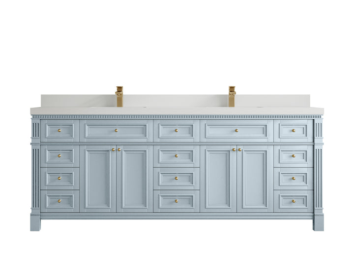 Paris 84 in. W x 22 in. D Double Sink Bathroom Vanity - photo 44