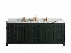 Paris 84 in. W x 22 in. D Double Sink Bathroom Vanity - photo 1