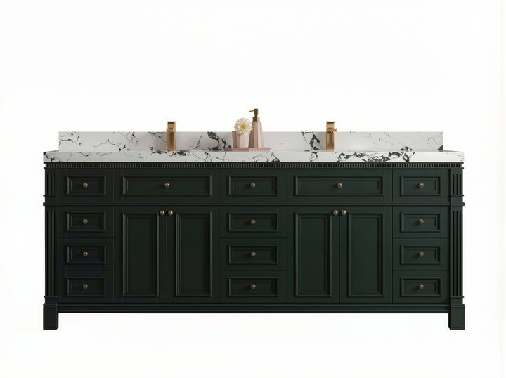 Paris 84 in. W x 22 in. D Double Sink Bathroom Vanity - photo 1