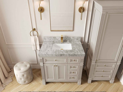 Paris 36 in. W x 22 in. D Bathroom Vanity with Center Sink