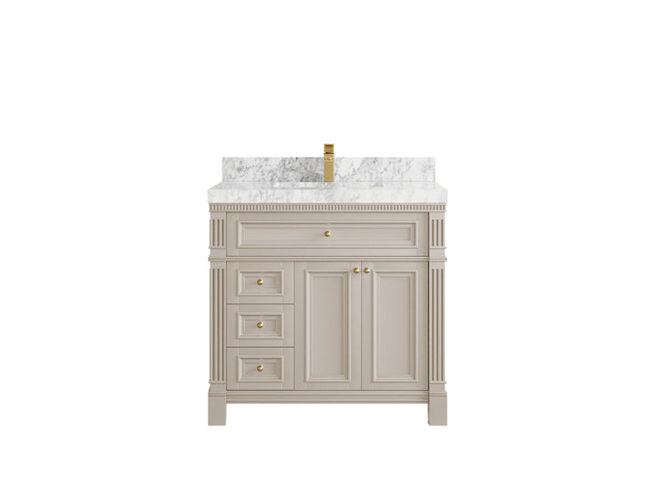 Paris 36 in. W x 22 in. D Center Sink Bathroom Vanity - photo 20