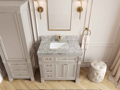 Paris 36 in. W x 22 in. D Center Sink Bathroom Vanity
