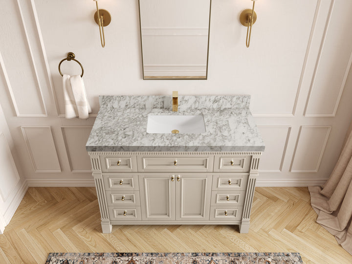 Paris 48 in. W x 22 in. D Single Sink Bathroom Vanity - photo 19