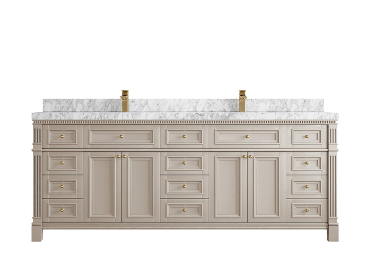 Paris 84 in. W x 22 in. D Double Sink Bathroom Vanity - photo 16