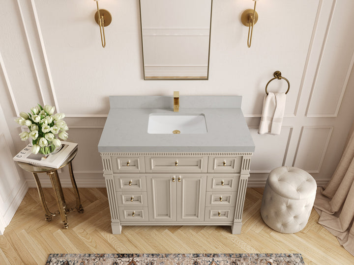 Paris 42 in. W x 22 in. D Single Sink Bathroom Vanity - photo 23