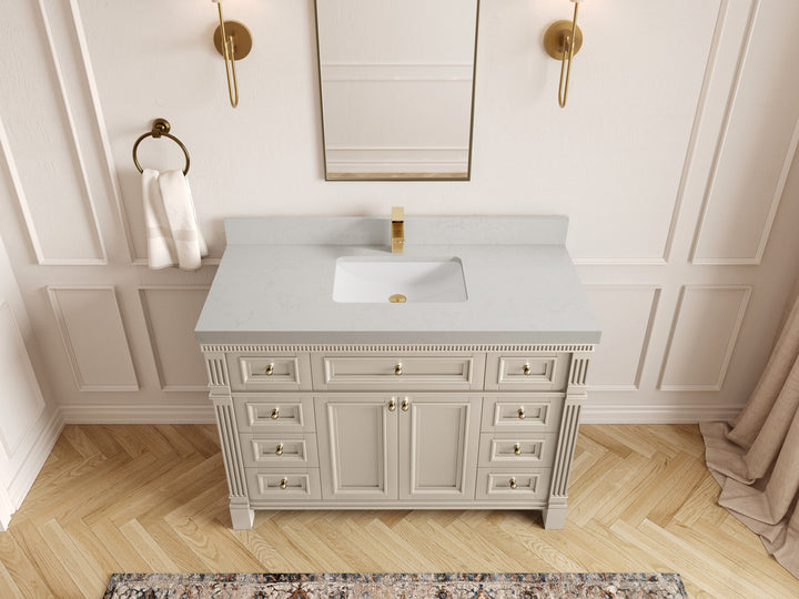 Paris 48 in. W x 22 in. D Single Sink Bathroom Vanity - photo 21