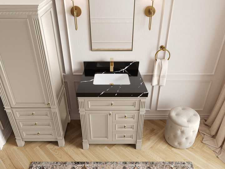 Paris 30 in. W x 22 in. D Single Sink Bathroom Vanity - photo 7