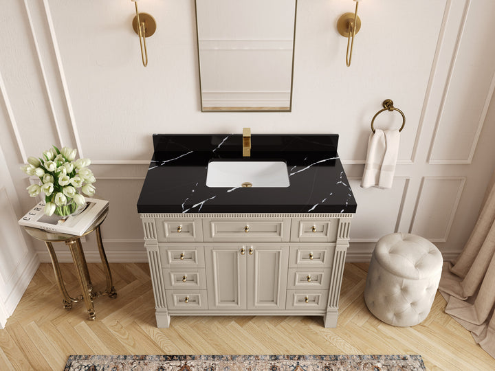 Paris 42 in. W x 22 in. D Single Sink Bathroom Vanity - photo 7
