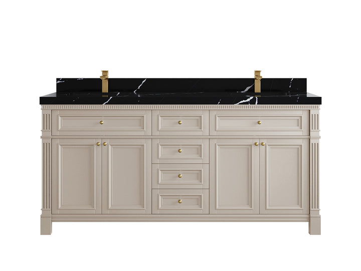 Paris 72 in. W x 22 in. D Double Sink Bathroom Vanity - photo 8