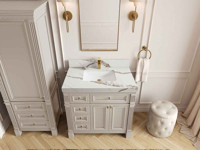 Paris 36 in. W x 22 in. D Center Sink Bathroom Vanity