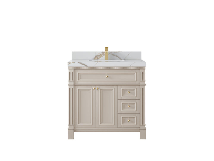 Paris 36 in. W x 22 in. D Center Sink Bathroom Vanity - photo 10