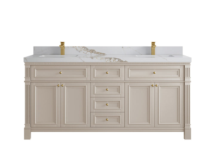 Paris 72 in. W x 22 in. D Double Sink Bathroom Vanity - photo 10
