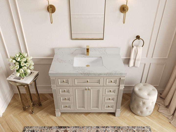 Paris 42 in. W x 22 in. D Single Sink Bathroom Vanity - photo 13