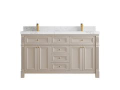 Paris 60 in. W x 22 in. D Double Sink Bathroom Vanity - photo 14