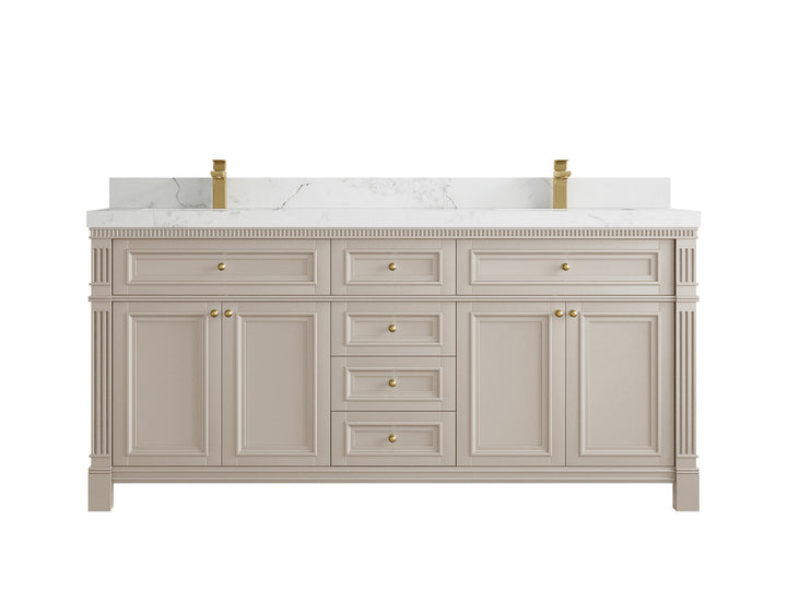 Paris 72 in. W x 22 in. D Double Sink Bathroom Vanity - photo 14