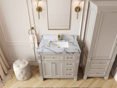 Paris 36 in. W x 22 in. D Bathroom Vanity with Center Sink