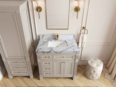 Paris 36 in. W x 22 in. D Center Sink Bathroom Vanity