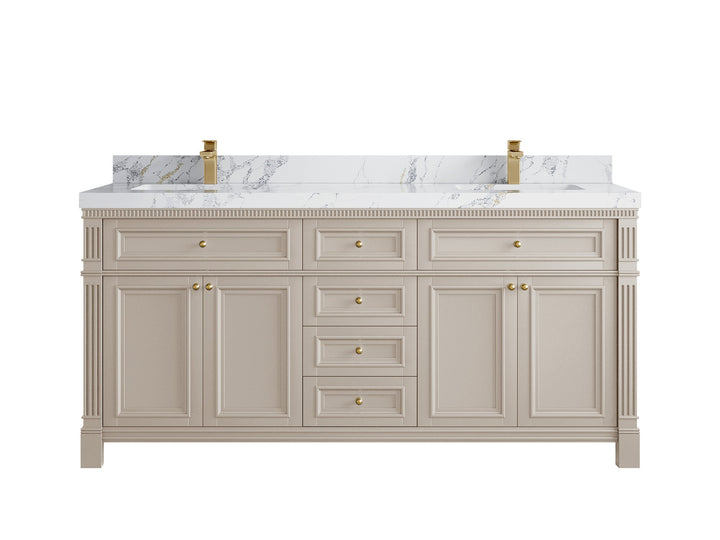 Paris 72 in. W x 22 in. D Double Sink Bathroom Vanity - photo 16