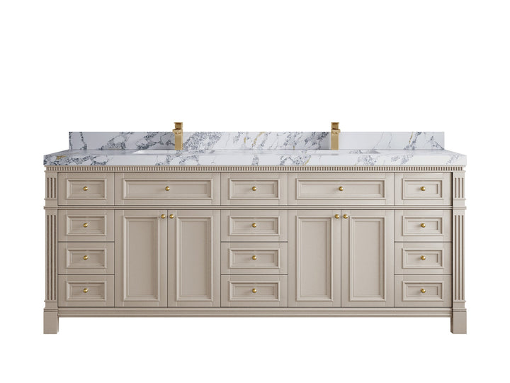 Paris 84 in. W x 22 in. D Double Sink Bathroom Vanity - photo 22