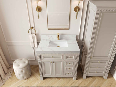 Paris 36 in. W x 22 in. D Bathroom Vanity with Center Sink