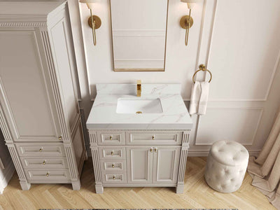 Paris 36 in. W x 22 in. D Center Sink Bathroom Vanity