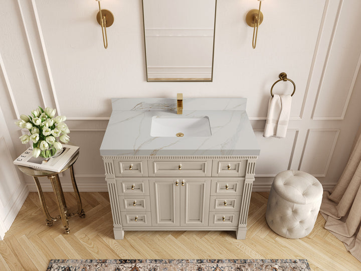 Paris 42 in. W x 22 in. D Single Sink Bathroom Vanity - photo 17