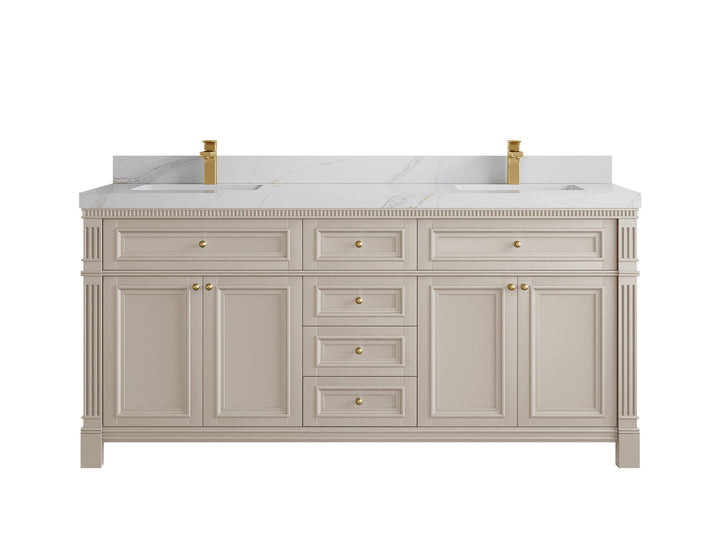 Paris 72 in. W x 22 in. D Double Sink Bathroom Vanity - photo 18