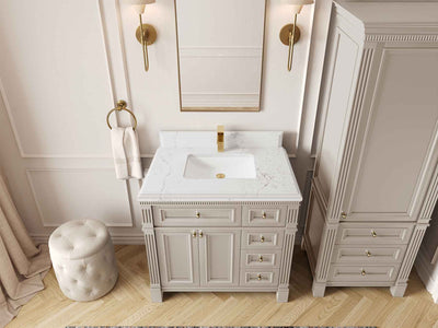 Paris 36 in. W x 22 in. D Bathroom Vanity with Center Sink