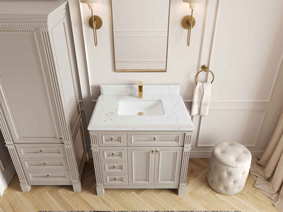 Paris 36 in. W x 22 in. D Center Sink Bathroom Vanity