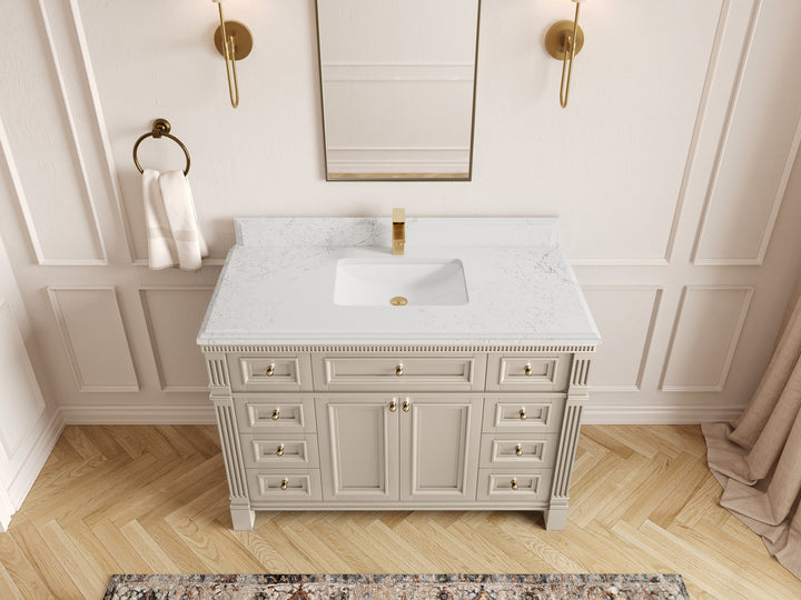 Paris 48 in. W x 22 in. D Single Sink Bathroom Vanity - photo 25