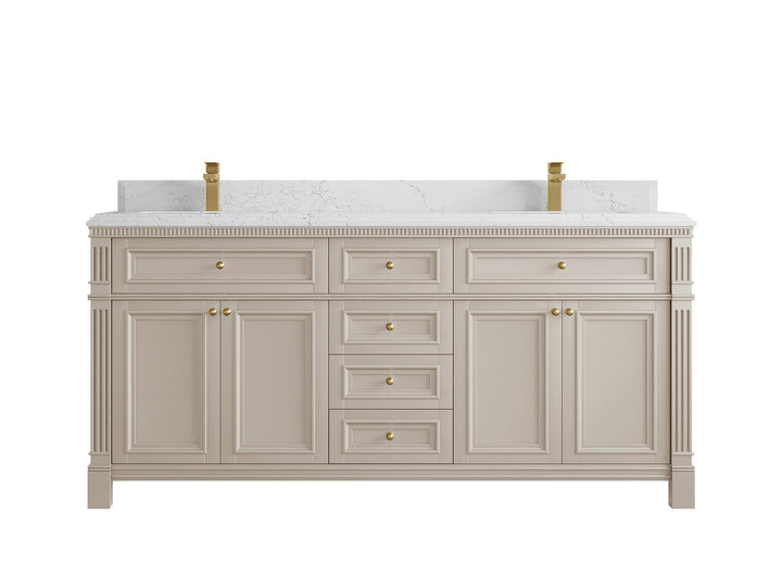 Paris 72 in. W x 22 in. D Double Sink Bathroom Vanity - photo 26