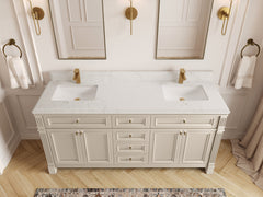 Paris 72 in. W x 22 in. D Double Sink Bathroom Vanity - photo 18