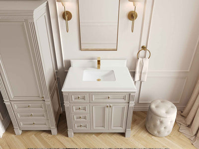Paris 36 in. W x 22 in. D Center Sink Bathroom Vanity