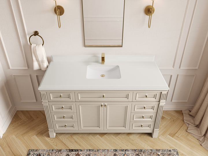Paris 60 in. W x 22 in. D Single Sink Bathroom Vanity - photo 27
